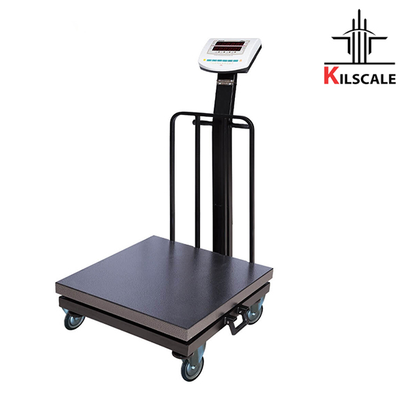 Satrio piece counter scale باسکول محک سینی گالوانیزه 70×70 چرخدار 300 کیلویی - تصویر 1