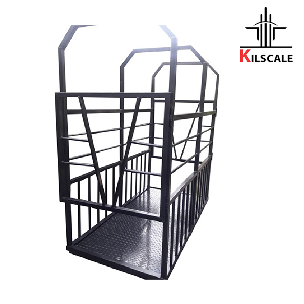 باسکول دامکش صنعتی با ابعاد کفه 2 در 1 متر و ساختهشده از پروفیل سنگین 40*80