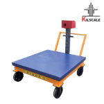 باسکول میدانی نیکو مدل چرخ دار دسته دار 1600 کیلو ابعاد کفه 105*125