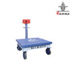 باسکول میدانی چرخ دار نیکو ظرفیت  1600 ابعاد کفه 105*110
