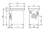 چرخ گوشت یخچال دار مینروا مدل A/E22 R - تصویر 3