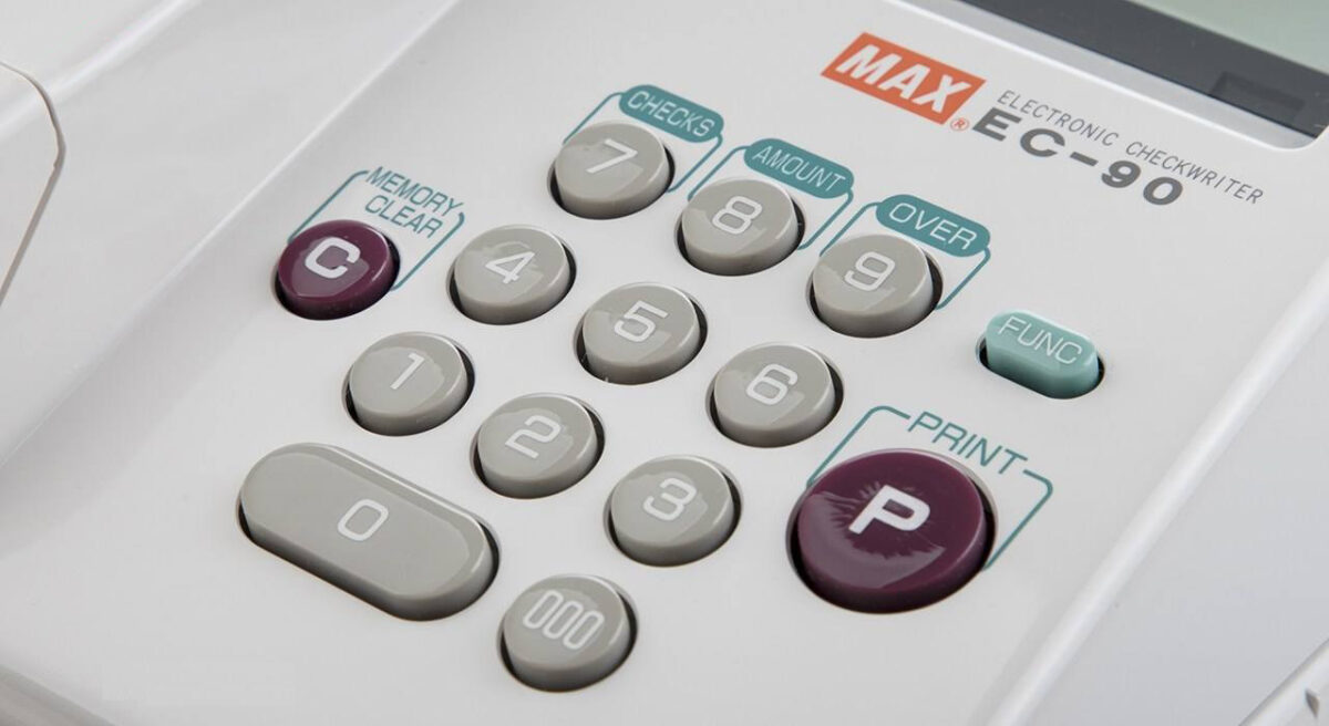 دستگاه پرفراژ چک MAX مدل EC-90 - تصویر 3