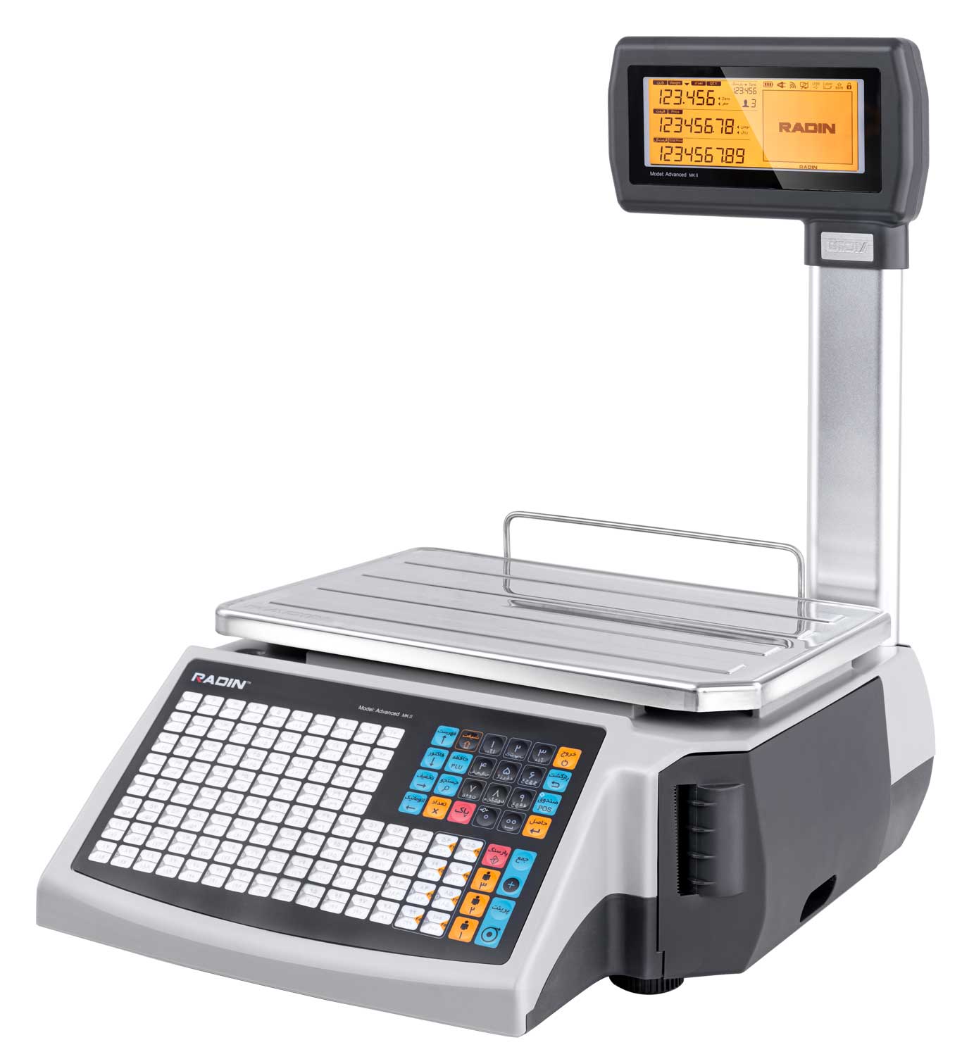 aaMKII-A-01 ترازوی رادین لیبل پرینتر مدل MKII RFID (۴۰ کیلویی علمک دار) - تصویر 1