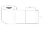 لیبل پی وی سی 80×100 میلیمتر تک ردیف - رول 500 عددی - تصویر 3