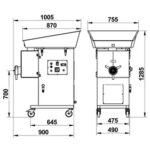 چرخ گوشت یخچال دار مینروا مدل C/E800 R - تصویر 4