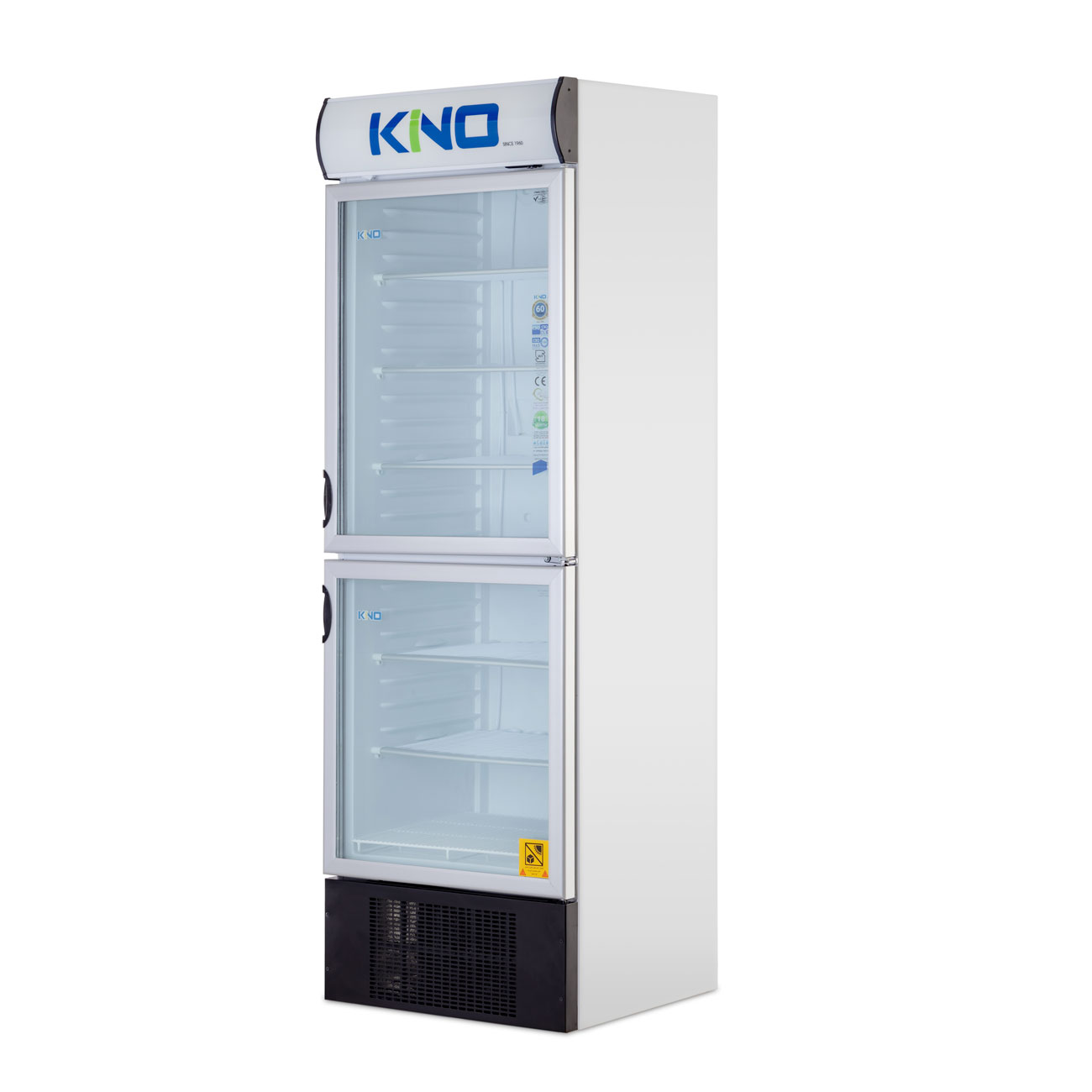 kf6802d فریزر ویترینی 70 سانتی دو درب کینو مدل KF680-2D - تصویر 1