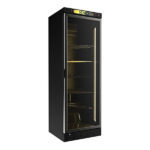 فریزر ویترینی 50 سانتی کینو مدل KF500WLBL (بدنه مشکی، وان مشکی، درب شامپاینی و شیشه رفلکس)