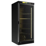 یخچال ویترینی 80 سانتی کینو مدل KR800-BL (بدنه مشکی، وان مشکی، درب شامپاینی، شیشه رفلکس و ساده) - تصویر 2